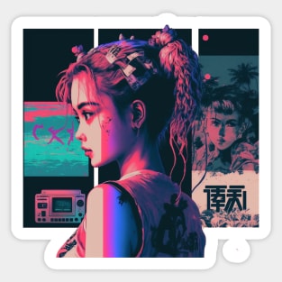 Vaporwave Sticker